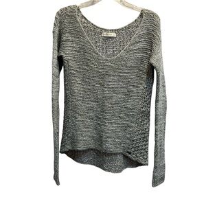 ABERCROMBIE & FITCH Grey Chunky Knit Sweater Top ~ Oversized ~ S